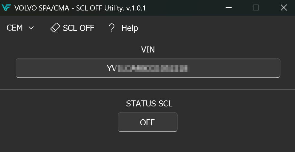 VOLVO SPA CMA - SCL OFF Utility