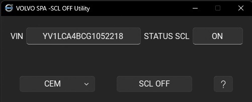 VOLVO SPA/CMA -SCL OFF Utility